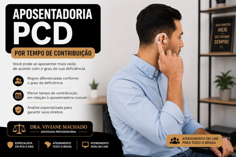 Aposentadoria PCD por tempo de Contribuição